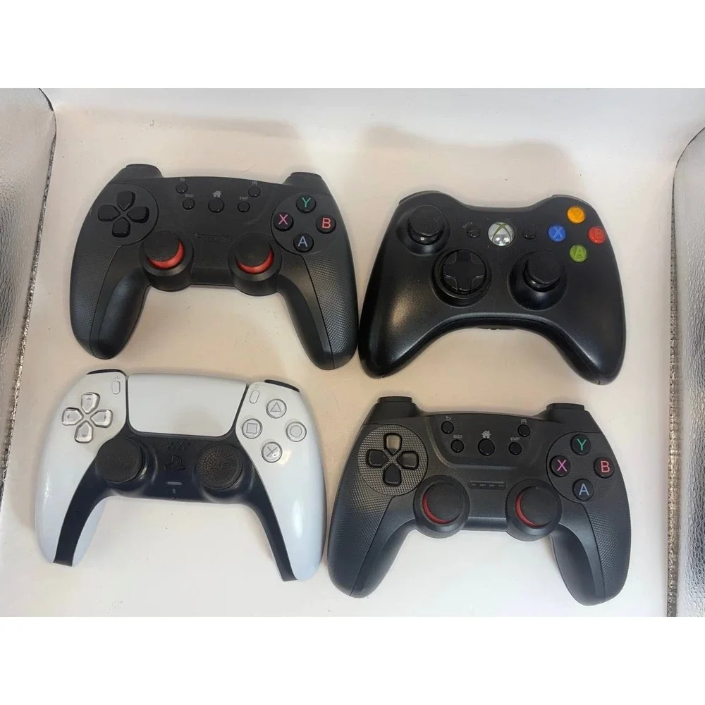Gaming Controller Lot‎ PS5 DualSense Xbox 360 Generic Untested For Parts 4pc